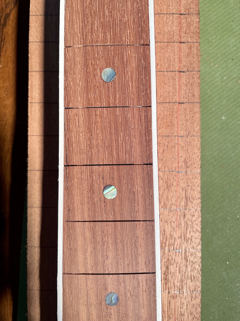 guitar fingerboard with binding